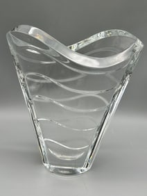 Baccarat Crystal Vase "Clear Wave"