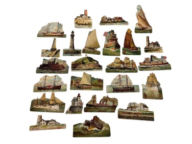 Group of Duke and Sons N139 Types of Vessels Series Die Cut Ad Cards