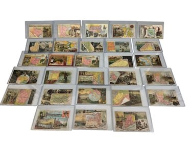 1880's Arbuckle Ariosa Coffee State Country Advertising Cards