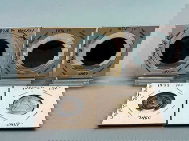 (5) Early US Coins