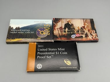 2005, 2008, 2011 US Mint Coin Sets