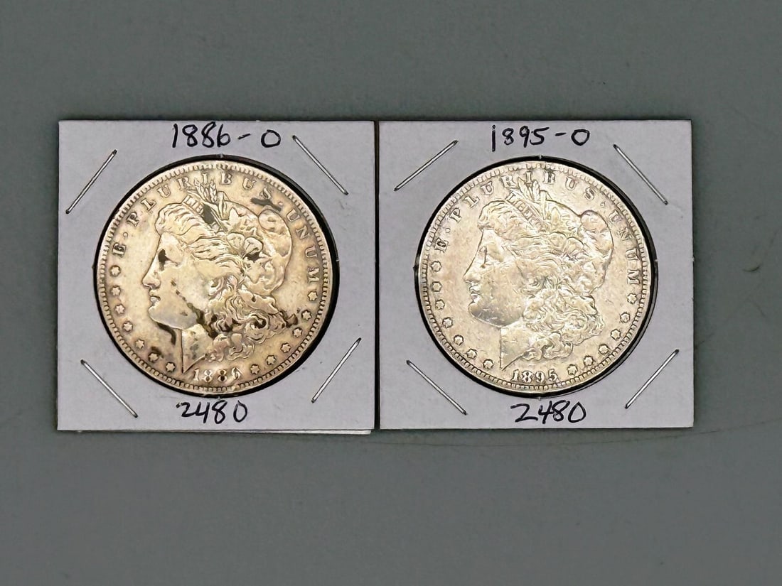 1886-O and 1895-O Morgan Silver Dollars Key Dates (1 of 2)