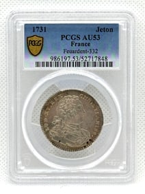 1731 France Jeton Feuardent-332 PCGS AU53