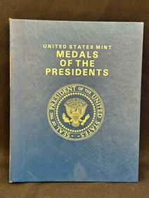 US Mint Medals of the Presidents in Binder High Relief Copper To Clinton