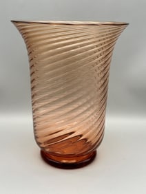 Steuben "Rosa" Glass Vase