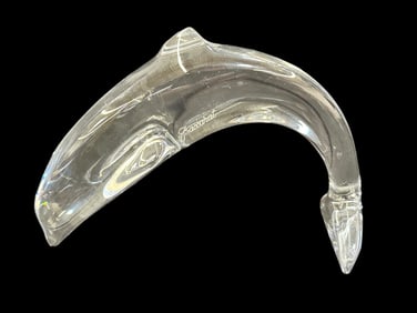 Baccarat Crystal Dolphin Figurine
