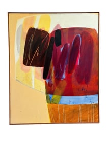 Large Oil on Canvas Signed Carroll