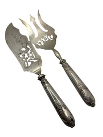 .800 Silver French Louis Philippe I Fish Service and Knife & Fork