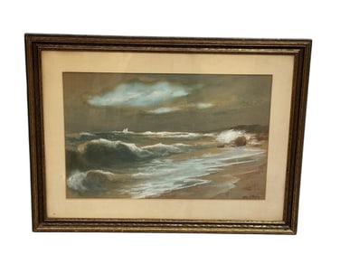 Emile H. Meyer (Amer. 1863-) Watercolor Framed