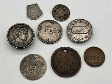 Group of Altered Coin Love Tokens