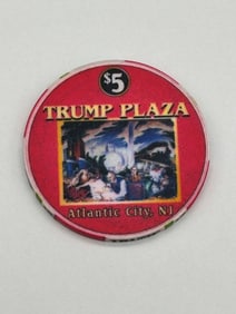 Trump Plaza Atlantic City Five Dollar Casino Chip