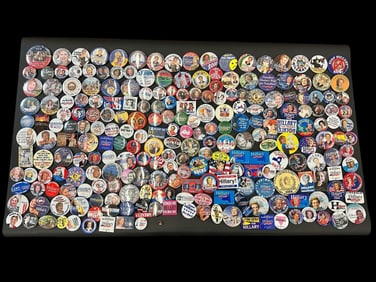 (242) Hillary Clinton Campaign Political Buttons