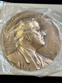 Franklin D. Roosevelt Fourth Term Inaugural Bronze OB US Mint