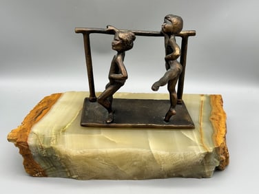 Bronze Sculpture Ballerinas Signed Bouchard