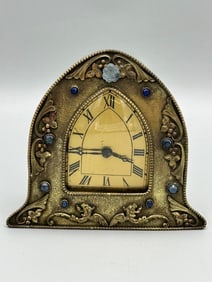 Empire Art Gold Art Deco Desk Clock