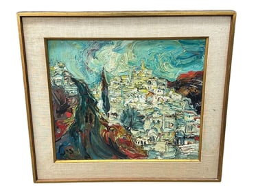 Gail Newman Oil on Canvas "Cityscape"