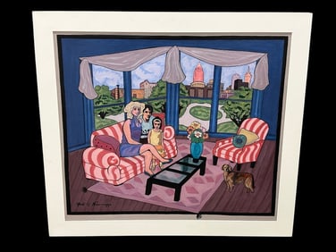 Gail Newman Acrylic on Paper "West Side Story"