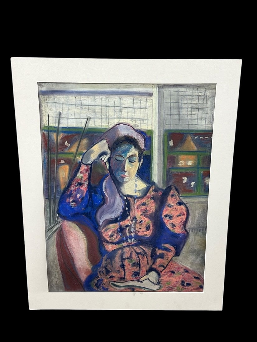 Gail Newman Original Chalk and Pastel Unframed: Gail Newman Original Chalk and Pastel Unframed