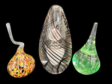 (3) Paperweights