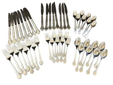 (48) Pieces Rogers Co. Stanley Roberts Stainless Flatware Service for 8.