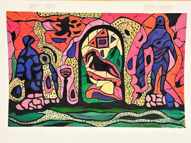 Original Acrylic Signed Unknown Artist