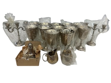 World Gift India Silver Plate Set
