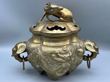 Brass Chinese Incense Burner