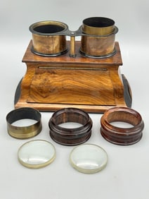 19th Century Mahogany Stereograph