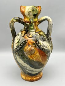 Majolica Italian Terracotta Vase