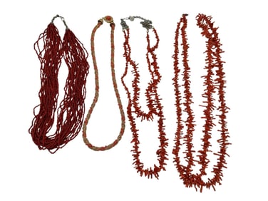 Group of Coral Jewelry