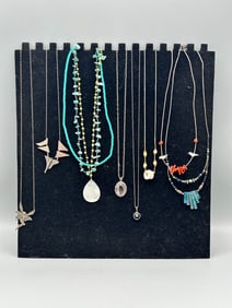 (8) Sterling Silver Necklaces
