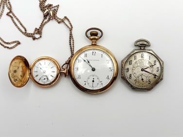 (3) Vintage Pocket Watches