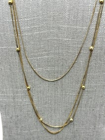 (3) 14k Gold Necklaces