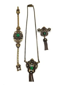 Vintage Czech Costume Jewelry Suite