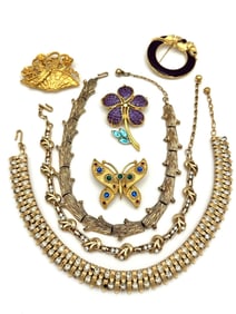 Group of Trifari Costume Jewelry