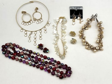 (4) Costume Jewelry Sets