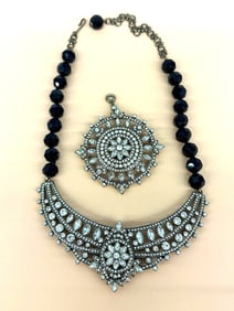 Heidi Daus Choker, Brooch/Pendant Jewelry Set