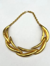 Karl Lagerfeld Collar Gold Tone Necklace