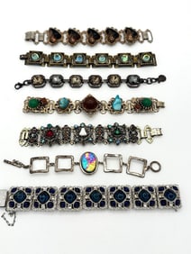 (7) Vintage Costume Jewelry Bracelets