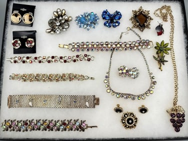 Group of Signed Vintage Costume Jewelry Including Sets