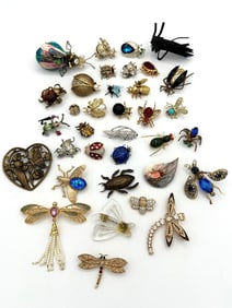(34) Vintage Insect Brooches