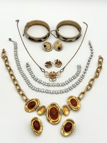 Vintage Signed Costume Jewelry; Bergere, Van Dell, Fenicher