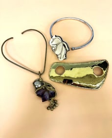(3) Artisan Handmade Choker Necklaces