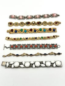 (7) Vintage Costume Jewelry Bracelets