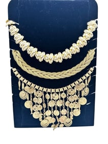 (3) Chunky Costume Statement Necklaces