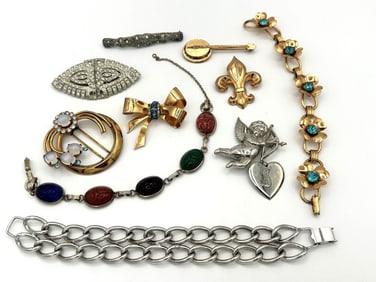 Group of Vintage Coro Costume Jewelry