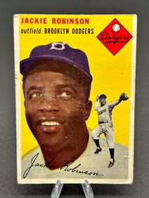 1954 Topps Jackie Robinson #10 Baseball Card