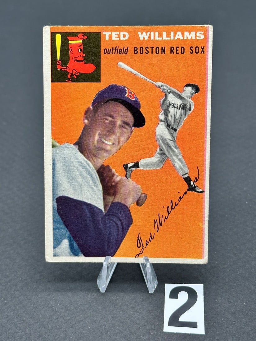 1954 Topps Ted Williams #1 Baseball Card (#2) (1 of 10)