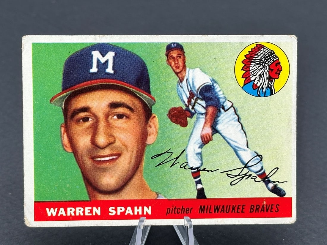 1955 Topps Warren Spahn #31 Baseball Card (1 of 10)