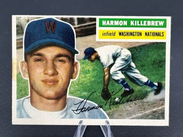 1956 Topps Harmon Killebrew #164 Gray Back Baseball Card